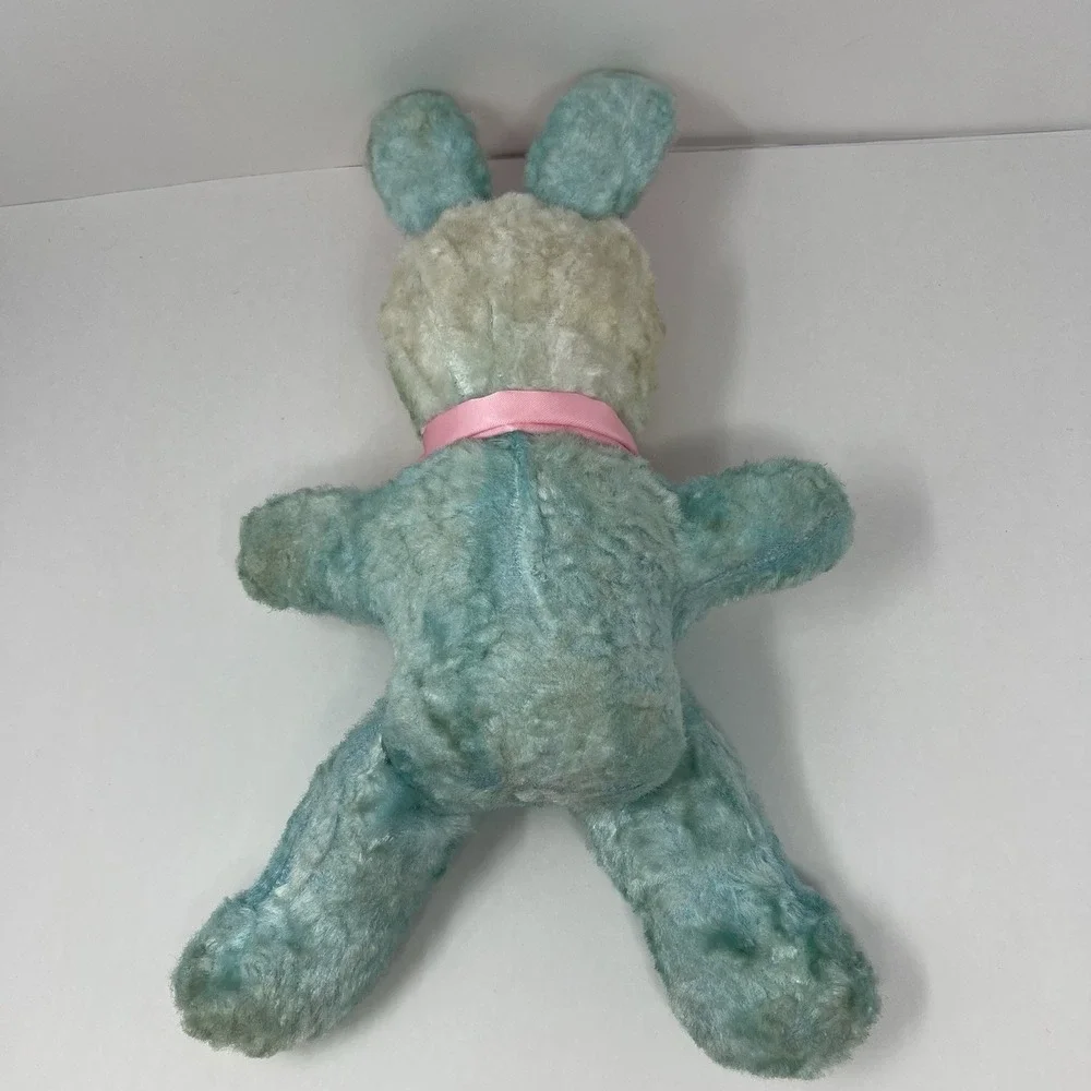 Rare Rushton Rubber Face Bunny Plush Doll 1950's Stuffed‎ Animal Toy Easter